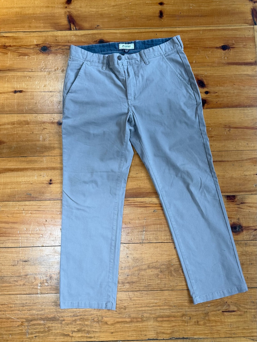 Men's Light Gray Chino Pants – Casual Straight Fit